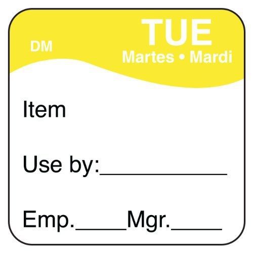 Daymark safety systems daymark it1100732 dissolvemark day of the week trilingual for sale