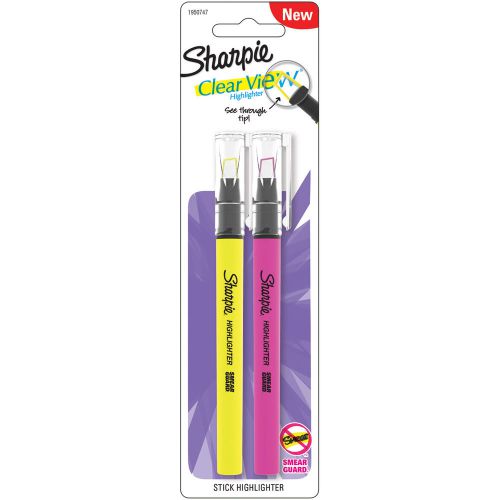 Clearview Highlighters 2/Pkg-Yellow &amp; Pink