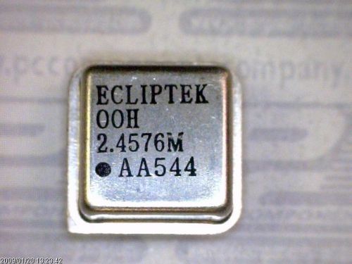 10-pcs th crystal oscillator 2.4576mhz 5v 50pf 4-pin metal dip ec1100hs-2.4576m for sale