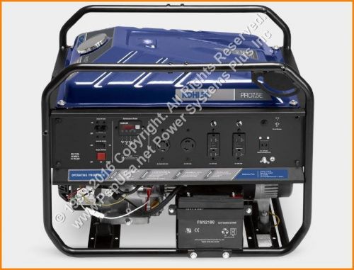 Kohler gas power pro7.5 generator 7.5kw gasoline portable backup 120v 12v honda for sale
