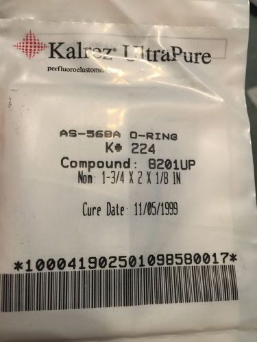 Kalrez UltraPure O-Ring AS-568A K# 224 8201UP Compound Nom: 1-3/4 x 2 x 1/8 IN