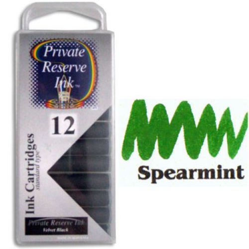Private Reserve Refills Spearmint 12-pack Fountain Pen Cartridge - PR-C11