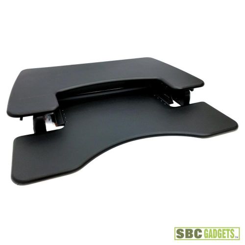 Varidesk pro plus 36 height-adjustable standing desk - black (model: 49900) for sale