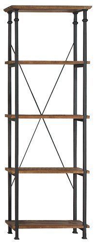 Homelegance Bookcases 3228-12 Bookcase Shelves Brown/Black New Free Shipping