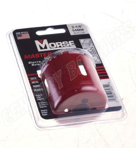 New Morse Master Cobalt AVC34, Bi-Metal Hole Saw - 2-1/8Inch - Red
