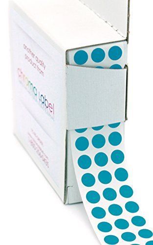 1/4&#034; green color-coding dot stickers | permanent adhesive, 0.25 in. - 1,000 l... for sale