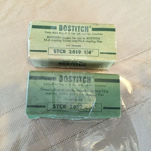 BOSTITCH STCR 2619 1/4&#034; STAPLES 2 BOXES
