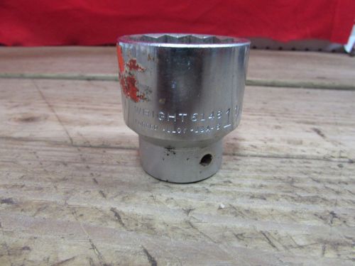 Wright tool 6148 1-1/2&#034;  3/4&#034; drive 12 point standard socket usa     lot 34b for sale