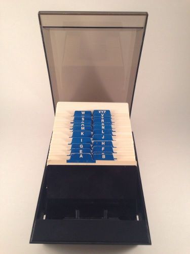 Rolodex Index Card Tab File Plastic Tray Organizer Business Office VIP35C