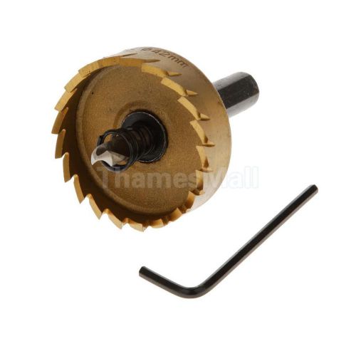 42mm Durable High Speed Steel Drilling Drill Bit Hole Saw Metal Alloy Cutter