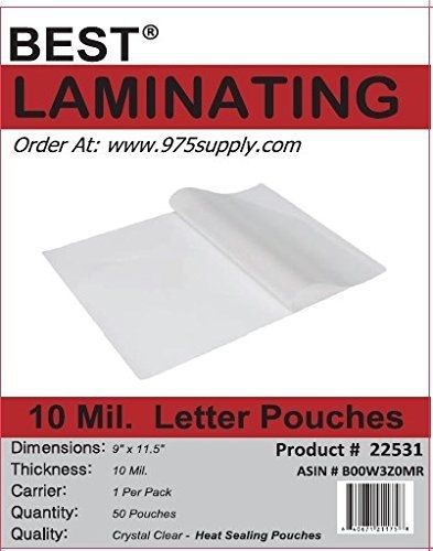Best Laminating® Best Laminating - 10 Mil Clear Letter Size Thermal Laminating