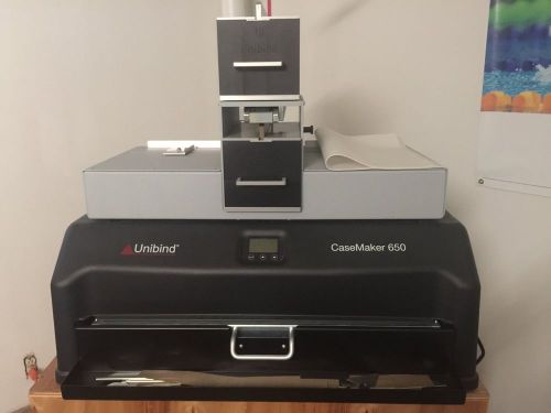 Unibind CaseMaker 650 with Cripping tool and 2 spin sizes 5S and 10 mm