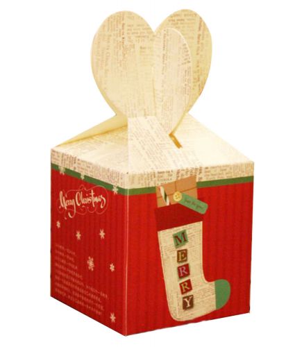 Set of 5 Exquisite Packaging/ Gift Boxes Christmas Gift Box  -Apple Box 01