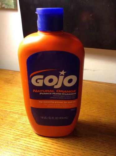 Gojo natural orange pumice hand cleaner 14oz new for sale