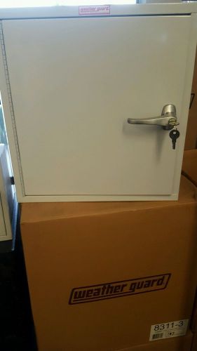 Weather Guard Locking Metal Cabinet. Great for Ammunition.