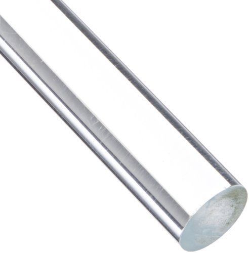 Acrylic Round Rod, Transparent Clear, Meets UL 94HB, 5/8&#034; Diameter, 1 Length