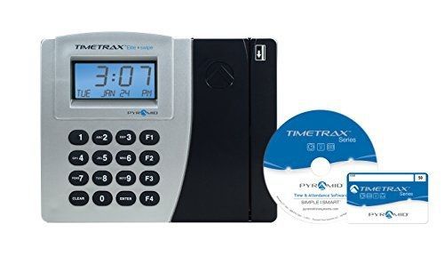 Pyramid PSDLAUBKK TimeTrax Elite Swipe Card Time Clock System - Made in the USA