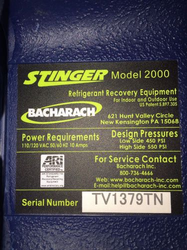 Bacharach Stinger 2000, New Used One Season