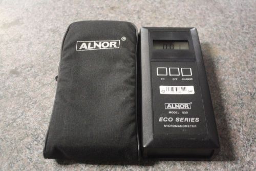 Alnor Model 530 Eco Series Handheld Micromanometer w/ bag and instructions