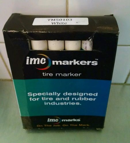 IMC Markers Solid Stick RUBBER TIRE Professional Marker Crayon WHITE TM50103