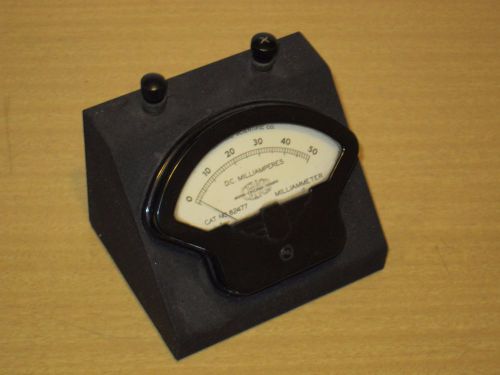 Vtg Central Scientific Cenco 82477 DC Milliammeter Black Lab Instrument Meter