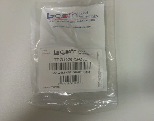 L-com tdg1026ks-c5e  in-line adaptor 8 positions, rj45, receptacle  w/free plate for sale