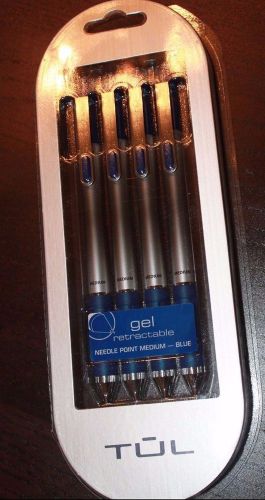 TUL- Needle Point Medium - Blue - Gel Retractable  Pen - 0.7 mm - New In Package