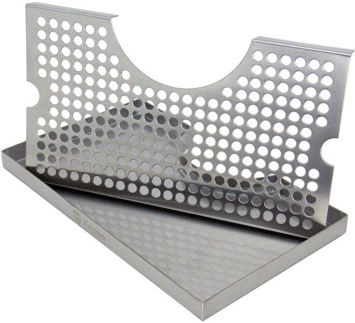Kegco dp-920 surface mount drip tray - 3&#034; column cut-out - ss, no drain for sale
