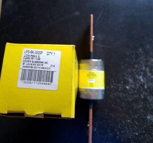 New in box  bussmann lps-rk-350sp 350 amp fuse low peak 600 volts nib for sale