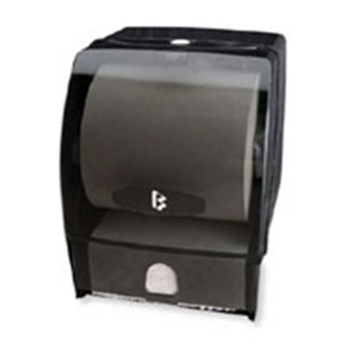 BAYWEST Wausau Grizzly Pull n Tear Roll Towel Dispenser Black Translucent 67500