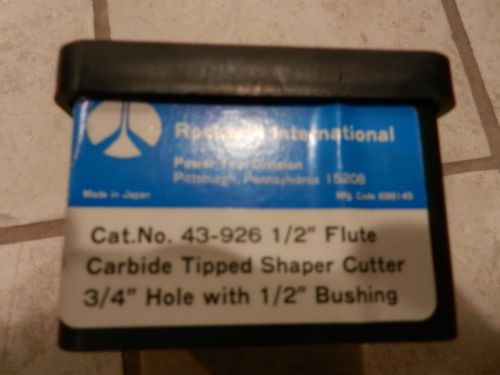 New in Box Carbide Tipped Sharper Cutter 3/4&#034; Hole 1/2&#034; Bushing