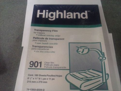 Highland Transparency Film without sensing stripe  for copiers 901