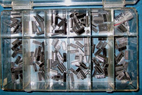 ASSORTED 74LSxxx/4000 SERIES LOGIC KIT 2 WITH PLASTIC CASE