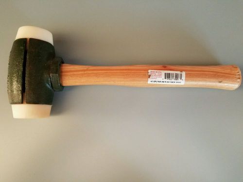 Garland Split-Head Hammer, Size 3, 1 3/4&#034; nylon face, accepts rawhide, plastic
