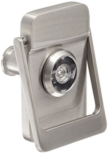 Rockwood 614v.15 brass door knocker w/ door viewer, 2-1/8&#034; x 3&#034; satin nickel,new for sale