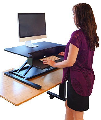Stand Up Desk Store AirRise Pro - Height Adjustable Standing Desk Converter,
