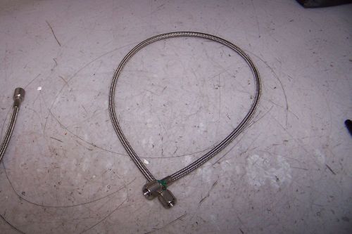 New 30&#034; long 1/8&#034; npt 316 stainless steel flexible braided hose for sale