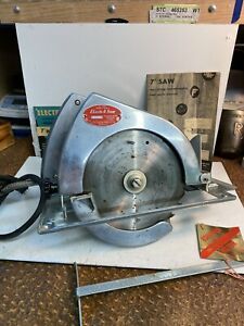 Vintage Circular Saw 7&#034; Electro Engineering Model 701M-4 With Original Documents