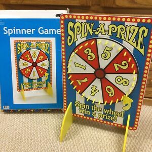Spin A Prize Spin The Wheel Spinner Board Tabletop New with Box