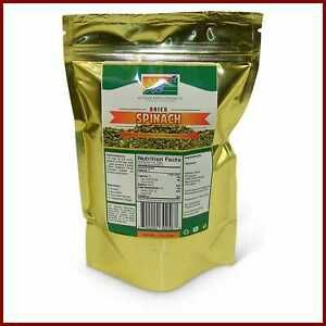 Dehydrated Spinach 2 Cup Mylar Bag FREE SHIPPING