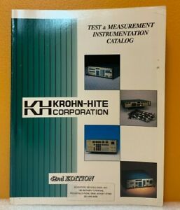 Krohn-Hite Corp. Test &amp; Measuring Instruments 42nd Edition Catalog.