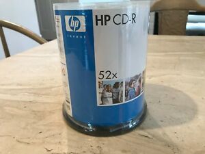 HP CD-R 52x 700 MB Data 80 Min Music video 100 Pk New Sealed