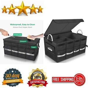 Trunk &amp; Cargo Organizer Storage Waterproof Collapsible Durable Multi Compartment