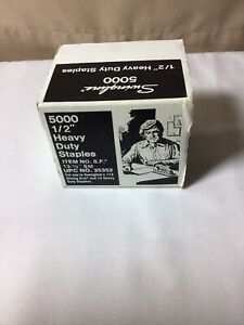 Full box 5000 Vintage-Swingline Heavy Duty 1/2” SF-13 -5m  113 Strong Arm