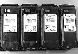 Four Motorola PMNN4077C IMPRES Li-Ion Batteries XPR6000 Series