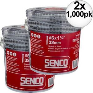 2000 Senco 06A125P DuraSpin Number 6 X 1-1/4-Inch Drywall to Wood Collated Screw