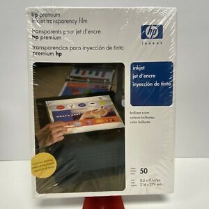 HP Premium Inkjet Transparency Film 50 Sheets 8.5 x 11&#034; C3834A M