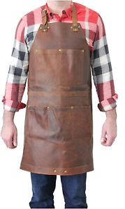 HUNT COUNTRY Leather Apron – Grill Apron, Woodworking Apron, Forging Apron, Brew