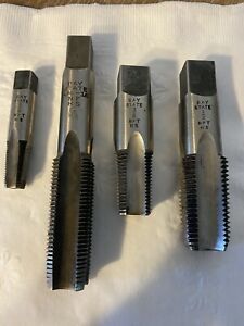 lot of 4 Bay State NTP NF Taps High speed 1/2 3/8 3/4 1/8 great shape!