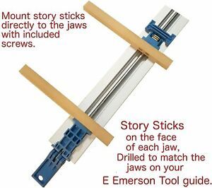 E. Emerson Tool Co. All-In-One Straight Edge Clamping Story Sticks